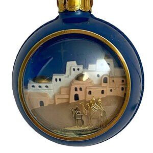Vintage Hallmark Christmas Ornament Three Wisemen Scene 1984
